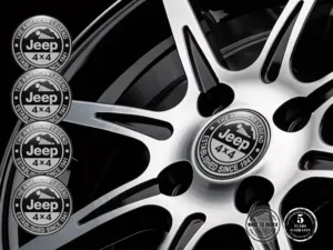 Jeep Adesivi Cupola Resina Loghi Cerchio Gara